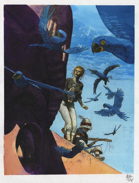 Christophe Dubois - TER, L'&Eacute;tranger, Illustration originale,