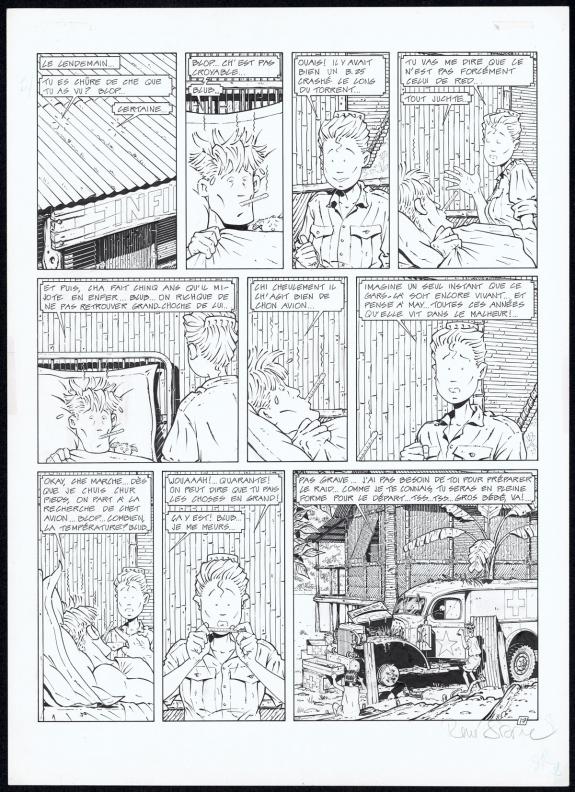 Ren&eacute; Sterne - Adler, Derni&egrave;re mission, Planche originale N&deg;1