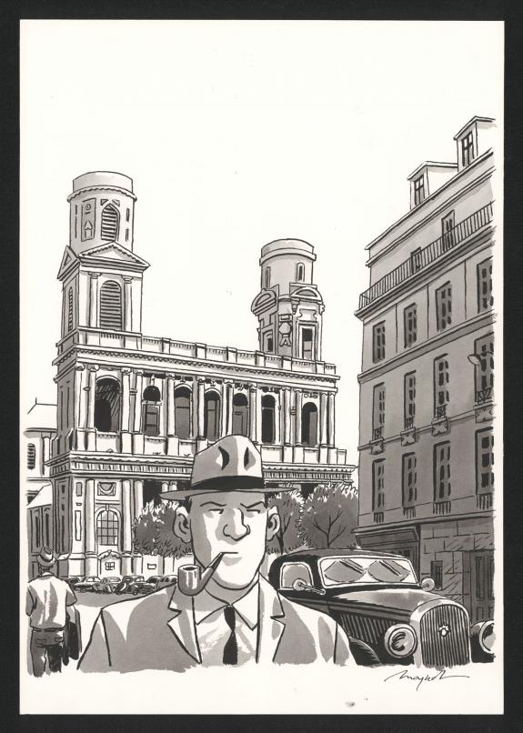 Emmanuel Moynot - Nestor Burma, Illustration originale, Sain