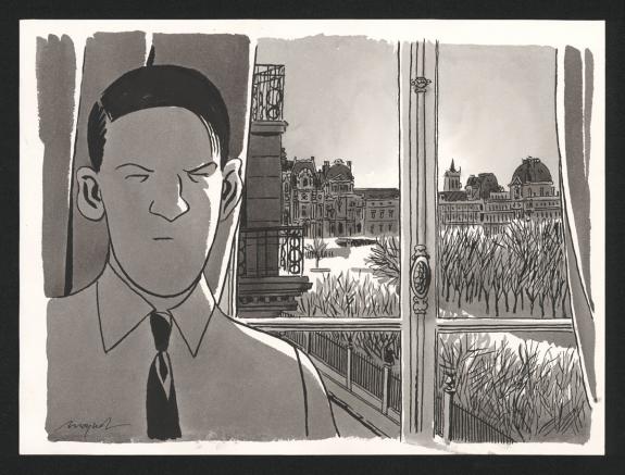 Emmanuel Moynot - Nestor Burma, Illustration originale, Le L