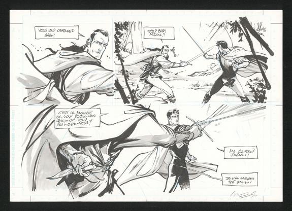 Jos&eacute; Luis Munuera - Sortil&egrave;ges, Demi-planche originale 