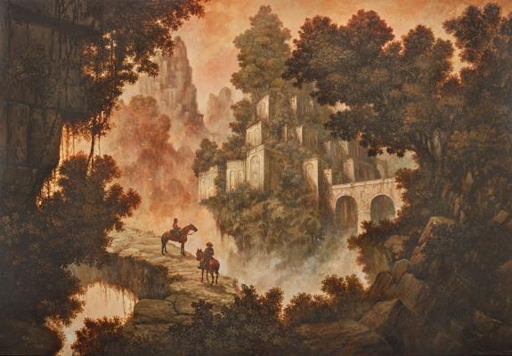 Julien Delval - Explorateurs, peinture originale