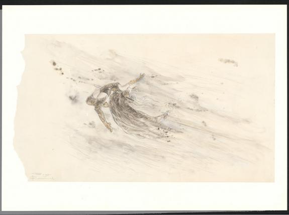 Luis Royo - Malefic Time, Apocalypse, illustration originale