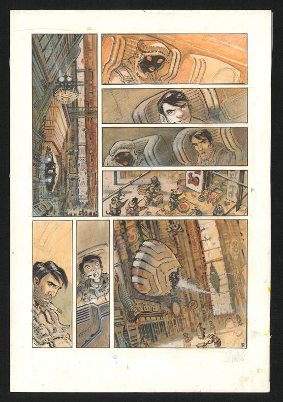 Serge Pell&eacute; - Orbital, Implosion, Planche originale n&deg;21