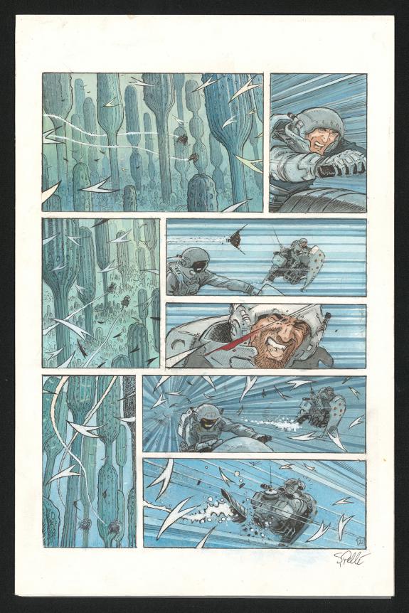 Serge Pell&eacute; - Orbital, Contacts, Planche originale n&deg;22