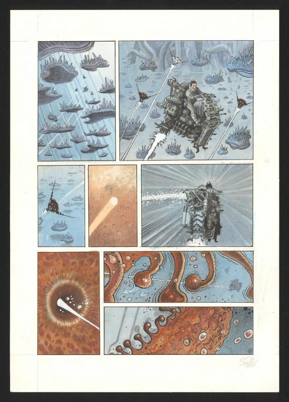 Serge Pell&eacute; - Orbital, Contacts, Planche originale n&deg;43