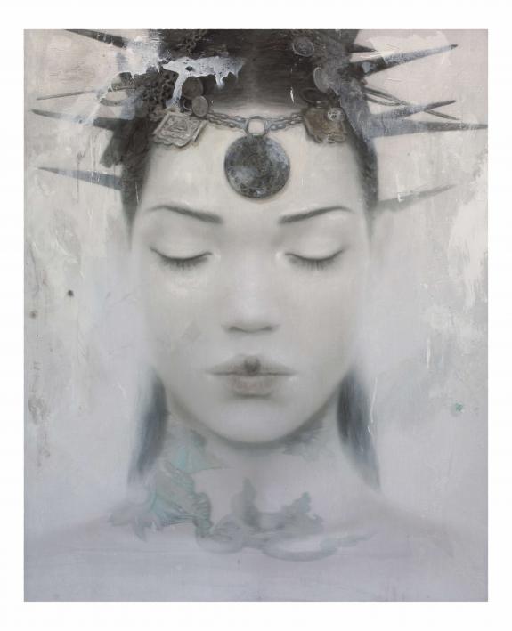 Romulo Royo - Peinture intitul&eacute;e ?Goddesses of Nibiru?, r&eacute;al