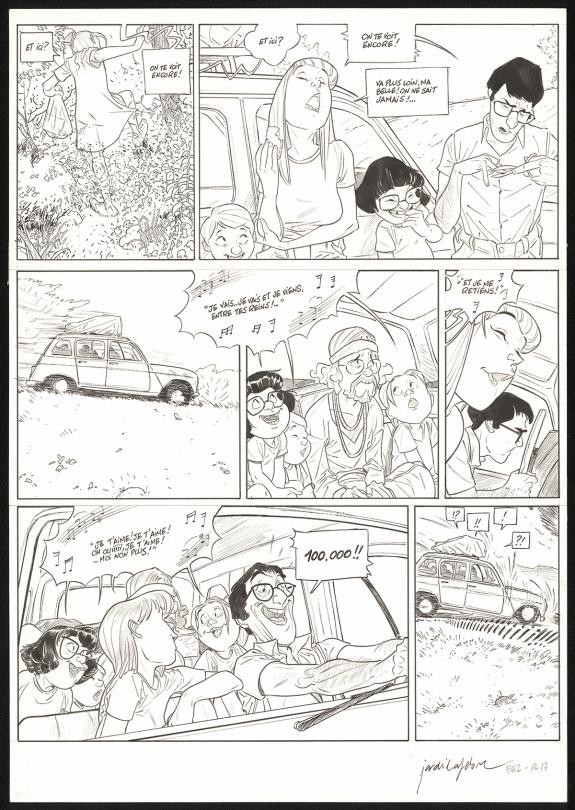 Jordi Lafebre - Les Beaux &eacute;t&eacute;s, La Calanque, Planche origina