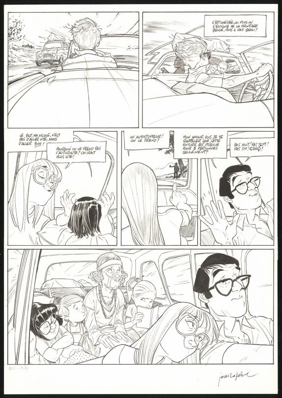 Jordi Lafebre - Les Beaux &eacute;t&eacute;s, La Calanque, Planche origina