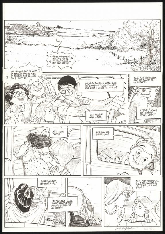 Jordi Lafebre - Les Beaux &eacute;t&eacute;s, La Calanque, Planche origina