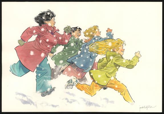 Jordi Lafebre - Les Beaux &eacute;t&eacute;s, La Fugue, Couverture origina