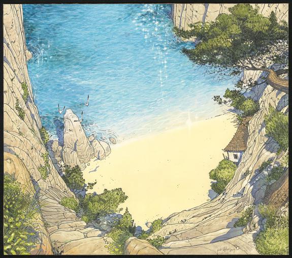 Jordi Lafebre - Les Beaux &eacute;t&eacute;s, Illustration originale in&eacute;di