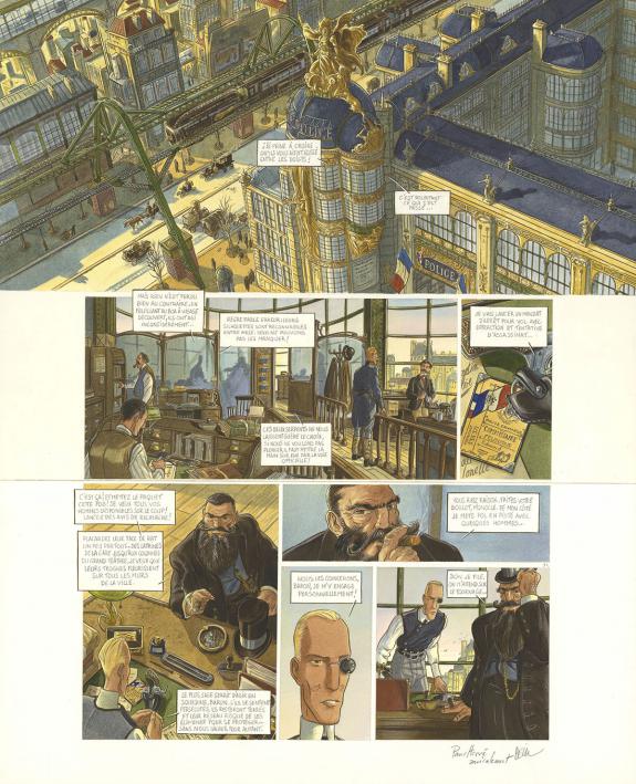 Cecil - Le R&eacute;seau Bombyce, Papillons de nuit, Planche origin