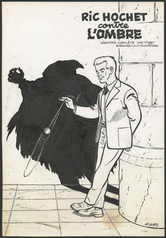 Tibet - Ric Hochet, Couverture originale du Journal de Tinti