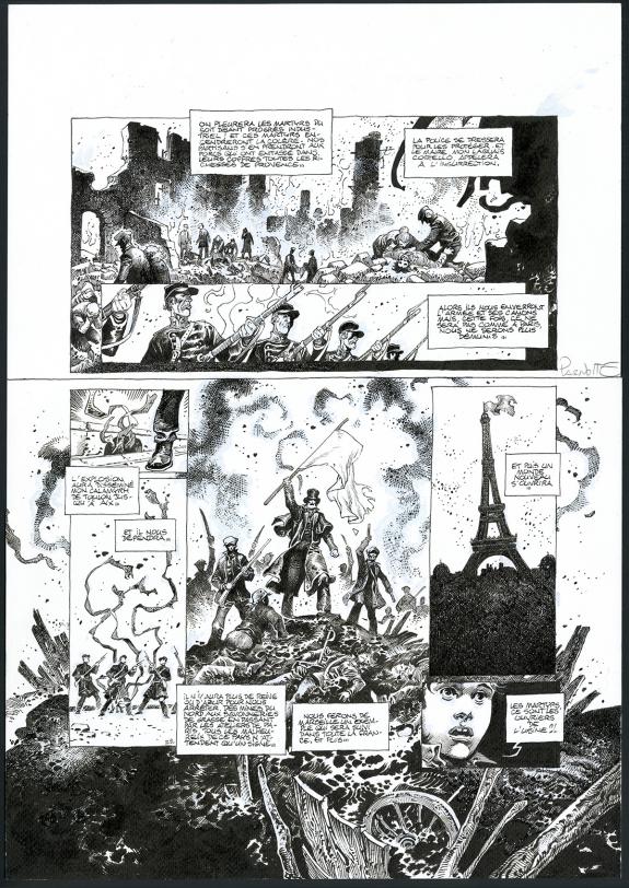 Jo&euml;l Parnotte - Aristophania, La Montagne Rouge, Planche ori