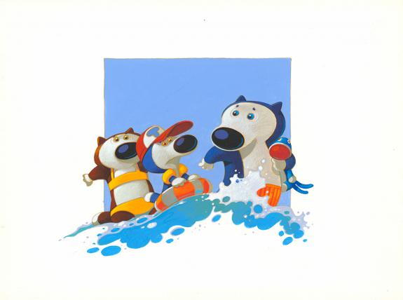 Frédéric Pillot - Tilou Bleu , Tilou bleu va à la plage , Il