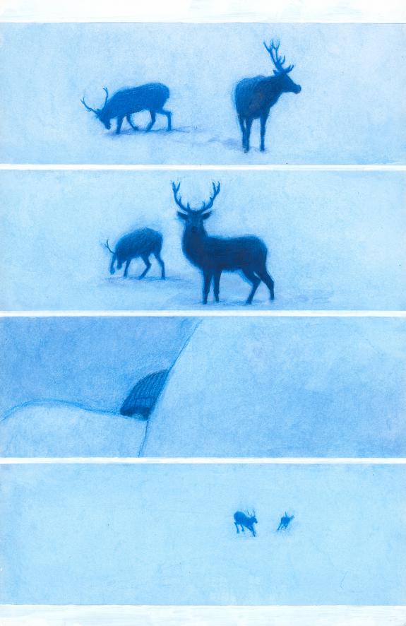 Gaetan Nocq - Les Grands Cerfs, Planche originale n&deg;67, part