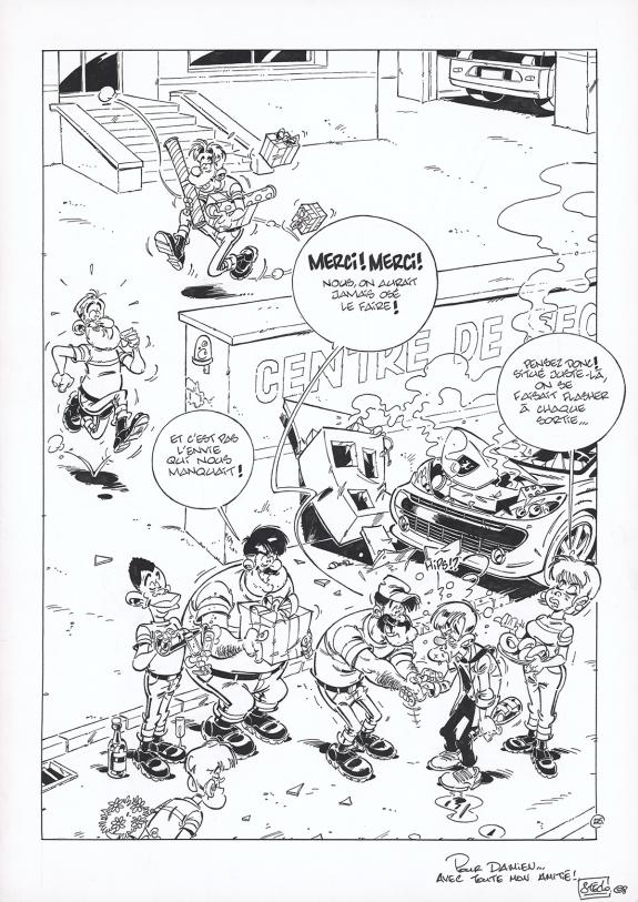 Stedo - Les Pompiers, Planche originale n&deg;275