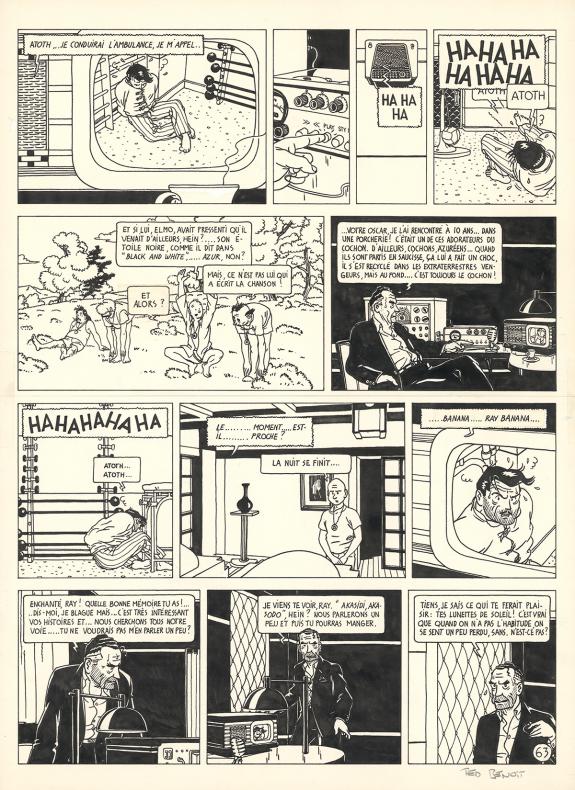 Ted Benoit - Ray Banana, Berceuse &eacute;lectrique, Planche origin