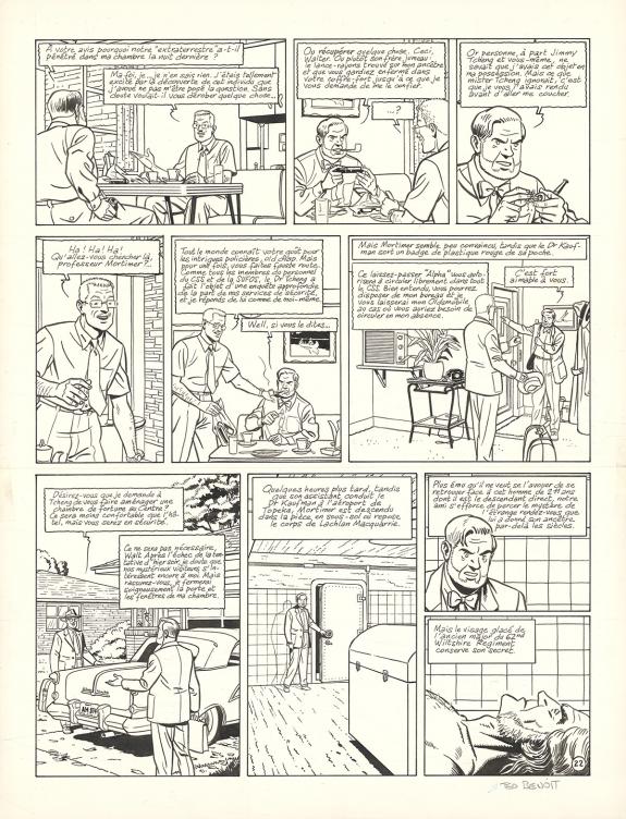 Ted Benoit - Blake et Mortimer, L'&Eacute;trange Rendez-vous, Planc