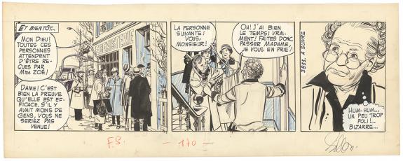 Paul Gillon - 13 rue du l'Espoir, Strip original n&deg;3833, pub