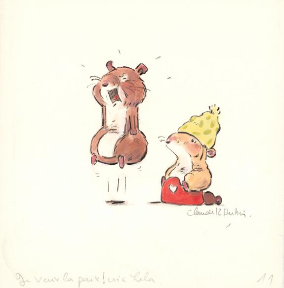 Claude K. Dubois - Lola , Je veux un bisou !, Illustration o