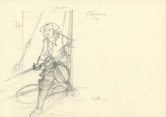 Patrice Pellerin - L'&Eacute;pervier, La Mission, Illustration orig