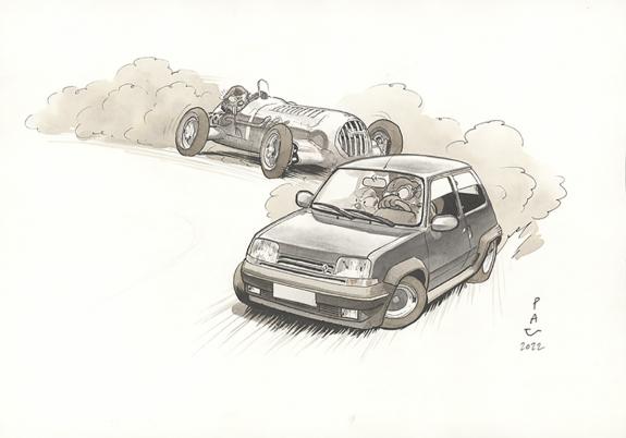 Pau  - Curtiss Hill, Illustration originale in&eacute;dite