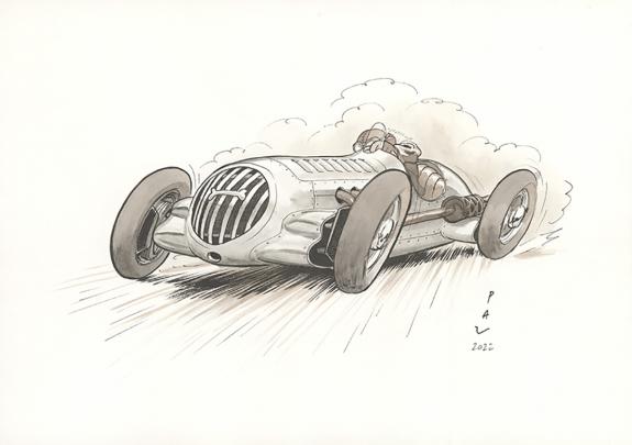 Pau  - Curtiss Hill, Illustration originale in&eacute;dite