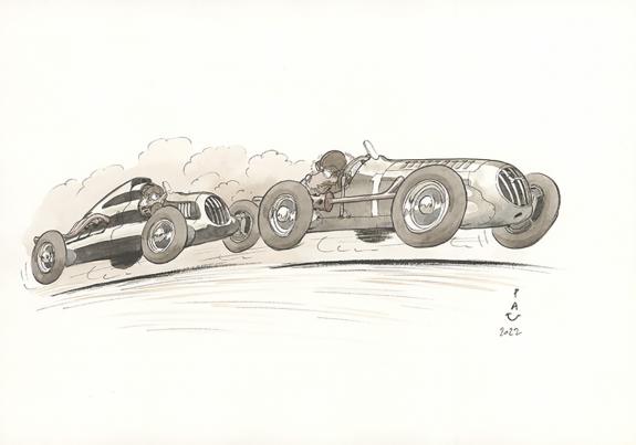 Pau  - Curtiss Hill, Illustration originale in&eacute;dite