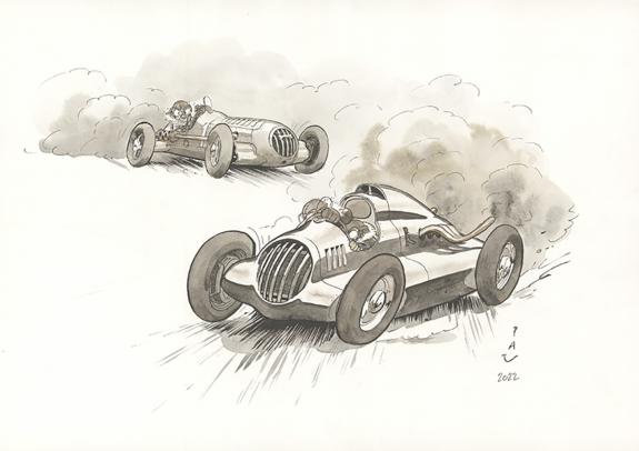 Pau  - Curtiss Hill, Illustration originale in&eacute;dite