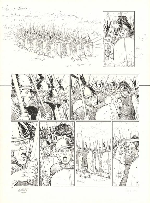 Luca Erbetta - Roma, Vaincre et mourir, Planche originale n&deg;
