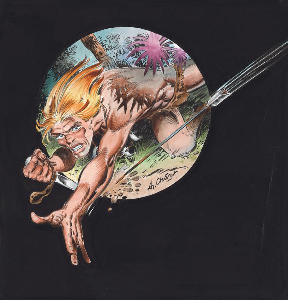 Andr&eacute; Cheret - Rahan, Int&eacute;grale, Illustration originale, pro