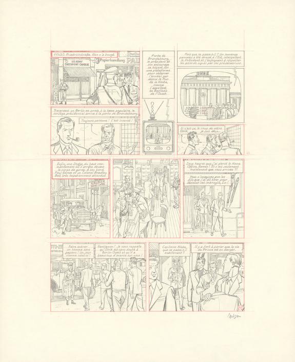 Antoine Aubin - Blake et Mortimer, Huit heures &agrave; Berlin, Cra