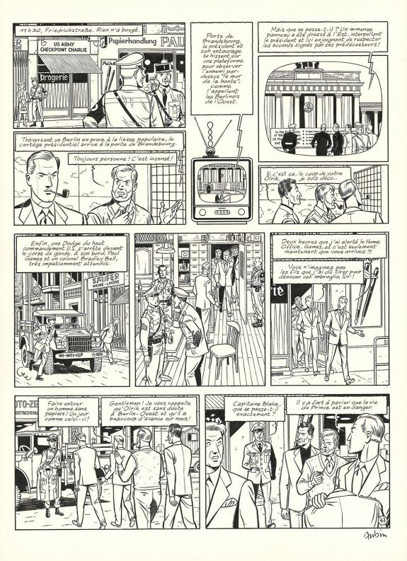Antoine Aubin - Blake et Mortimer, Huit heures &agrave; Berlin, Pla