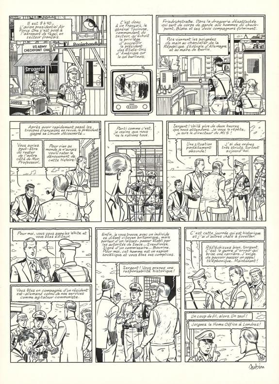 Antoine Aubin - Blake et Mortimer, Huit heures &agrave; Berlin, Pla
