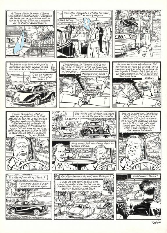 Antoine Aubin - Blake et Mortimer, Huit heures &agrave; Berlin, Pla