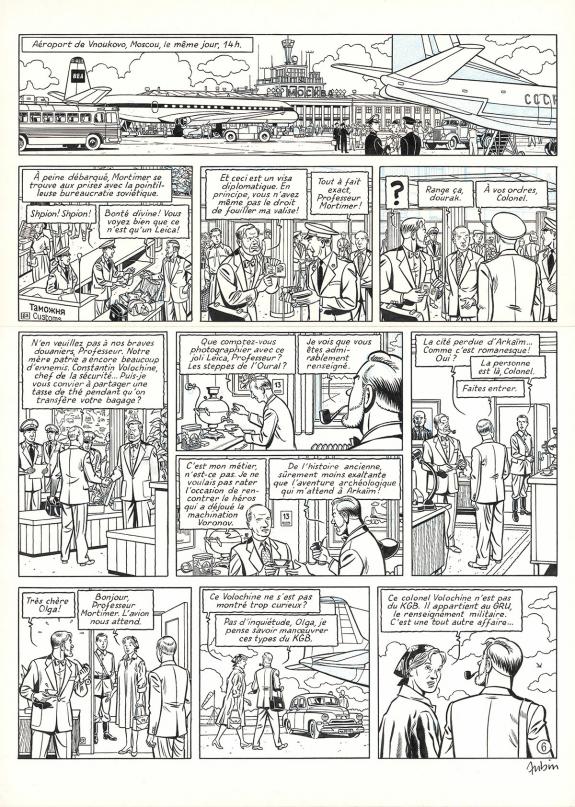 Antoine Aubin - Blake et Mortimer, Huit heures &agrave; Berlin, Pla