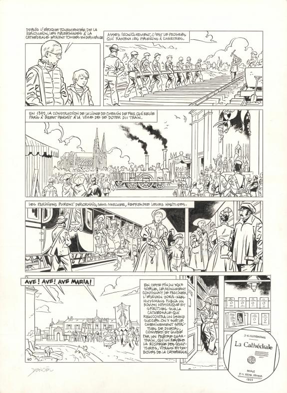 Denoel - Chartres, Histoire d'une cath&eacute;drale, Planche origin