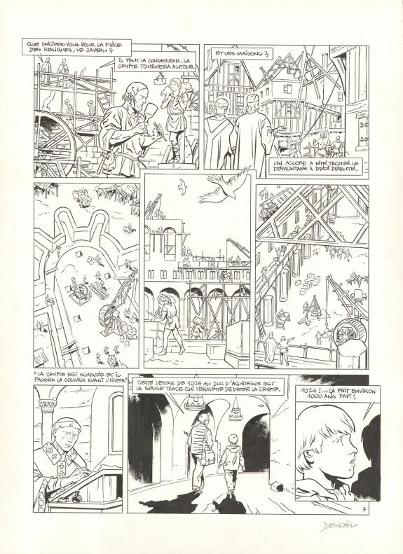 Denoel - Chartres, Histoire d'une cath&eacute;drale, Planche origin