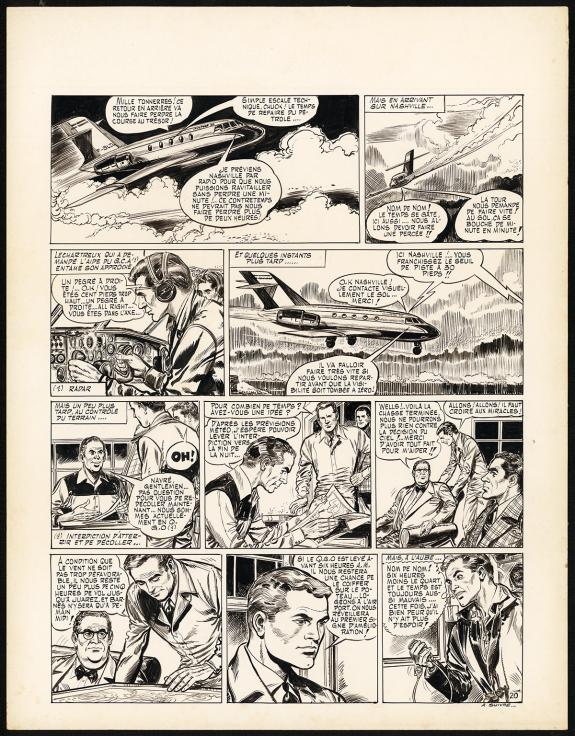 Claude Pascal - Planche originale n&deg;20 tir&eacute;e de l'histoire 4