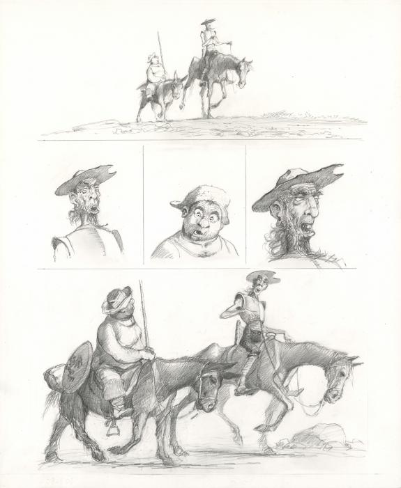 Paul & Ga&euml;tan Brizzi - Don Quichotte de la Manche, Planche o