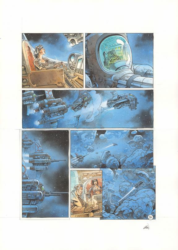 Grun - Space Relic Hunters, Planche originale n&deg;026, reprise