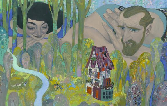 David Sala - Le G&eacute;ant Chagrin, Les G&eacute;ants et la maison, illu