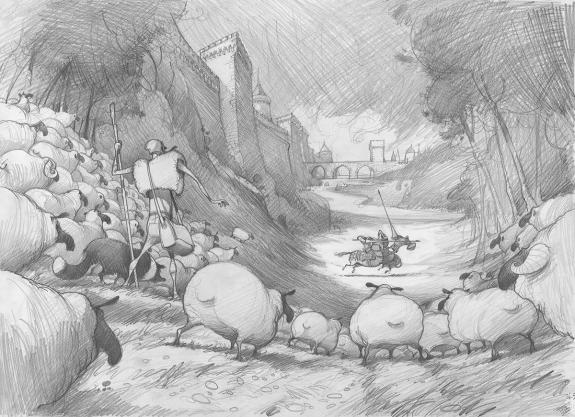 Fr&eacute;d&eacute;ric Pillot - Orlando Furioso, Crayonn&eacute; original chapitr