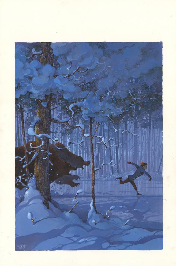 Fr&eacute;d&eacute;ric Pillot - Deux ans de vacances, Illustration origina