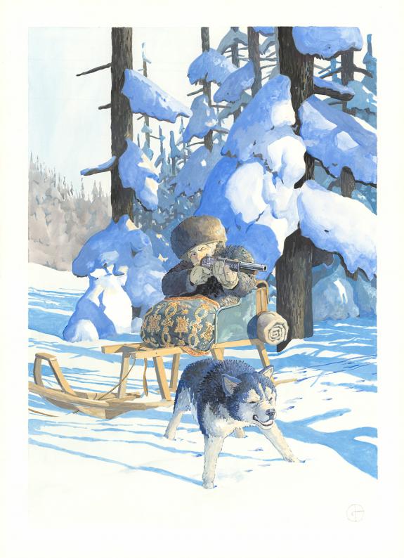 Gr&eacute;goire Bonne - La demi-double femme, Illustration original