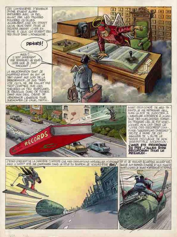 Olivier O'Groj - Au fil du rasoir, Planche originale