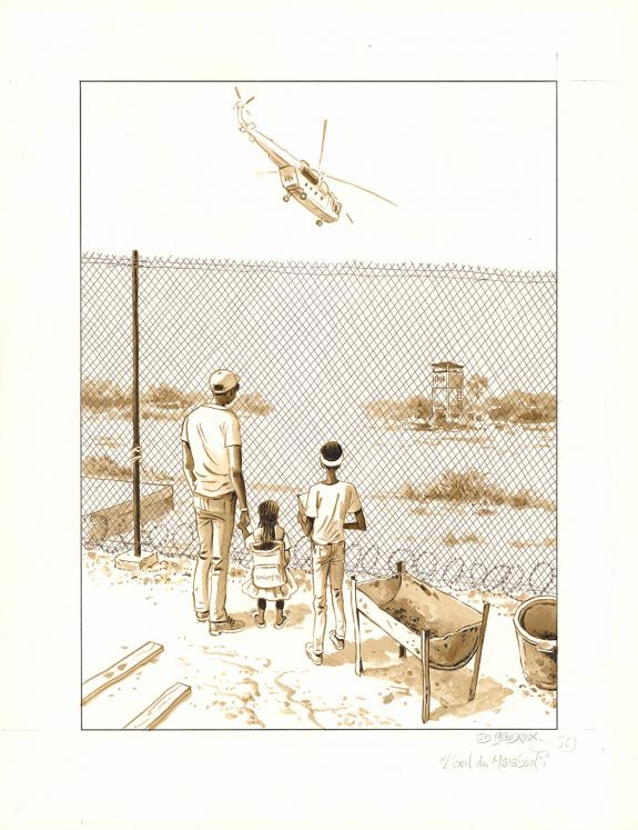 Jean Denis Pendanx - L'OEil du marabout, Planche originale n