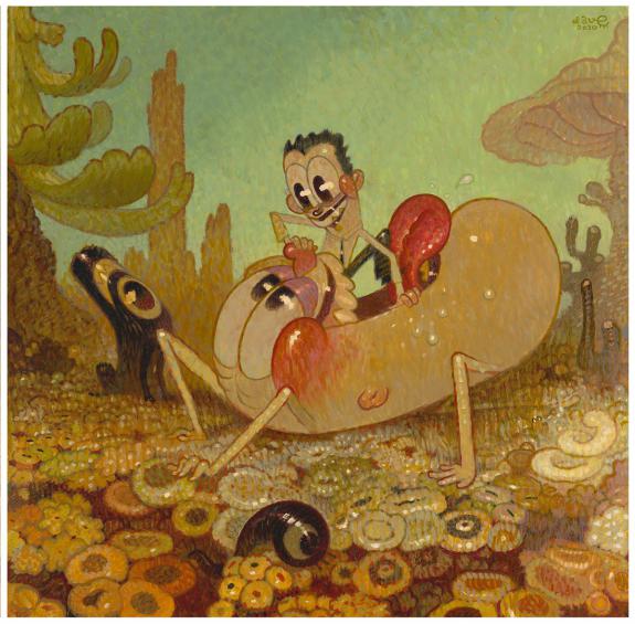 Dave Cooper - Mouthcar #2
Peinture r&eacute;alis&eacute;e en 2020